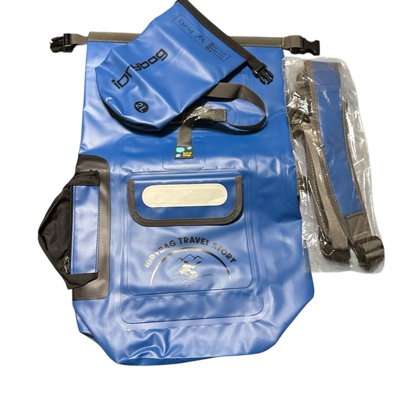 Ice Bag – Travel Story Waterproof Dry Bag Backpack – Large – Blue (NEW) - Picture 4 of 14